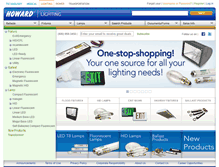 Tablet Screenshot of howardlightingproducts.com